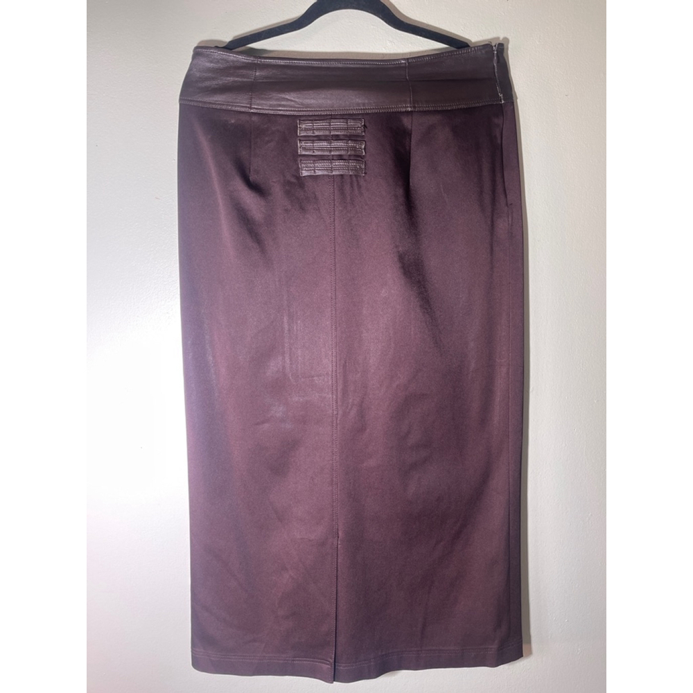 Women's Paola Characteristics Skirt Size 8 Brown Pencil